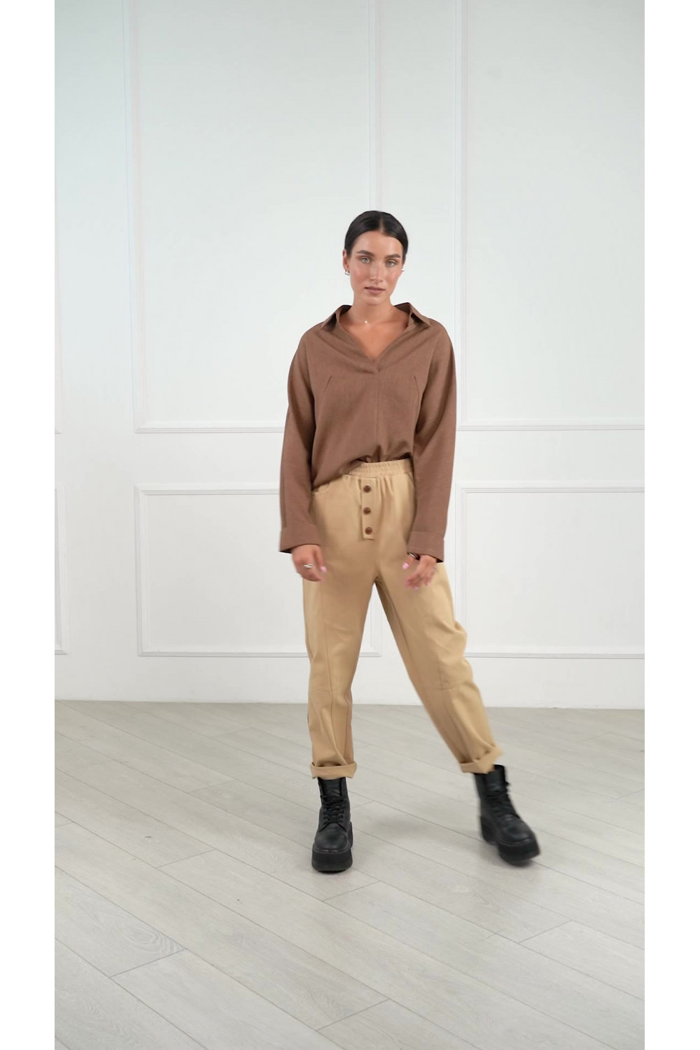 Брюки 6307 Бежевый