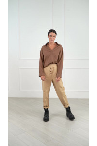 Брюки 6307 Бежевый