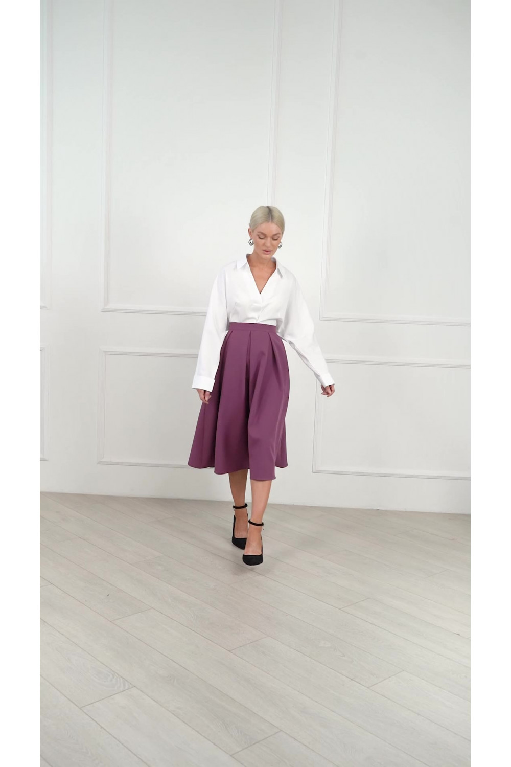 Юбка 6314 Баклажан