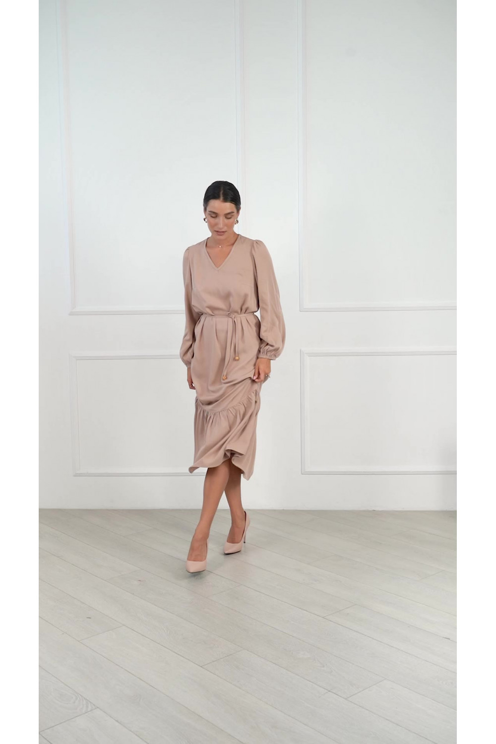 Платье 6328 Бежевый