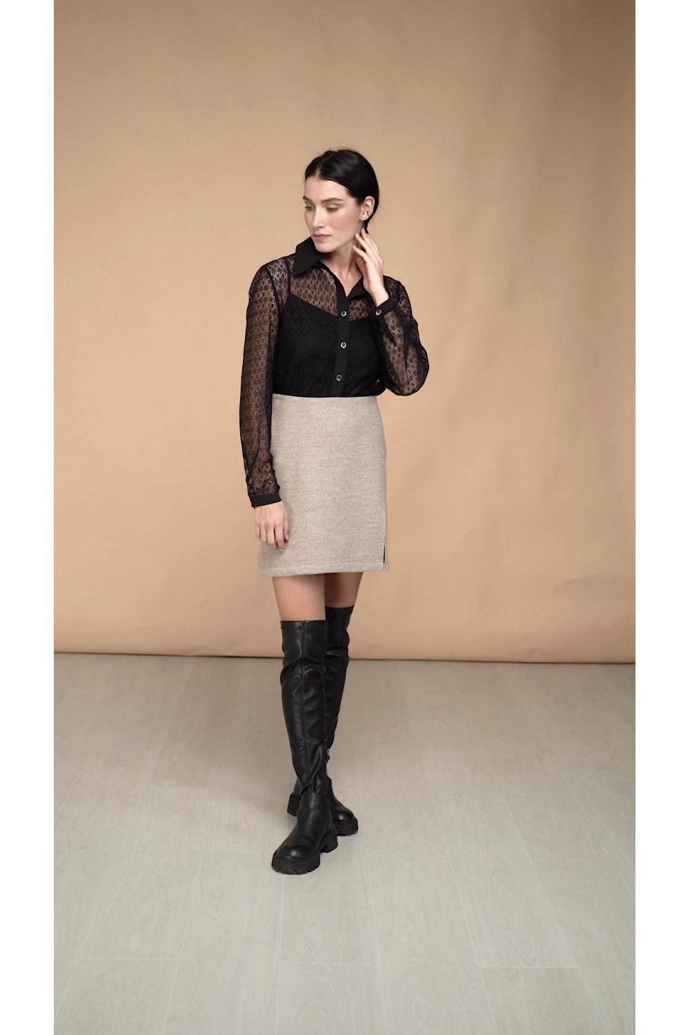 Юбка 6334 Бежевый