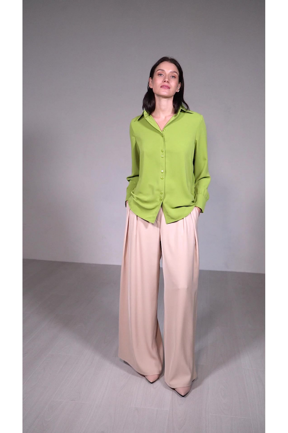 Блуза 6403 Оливковый