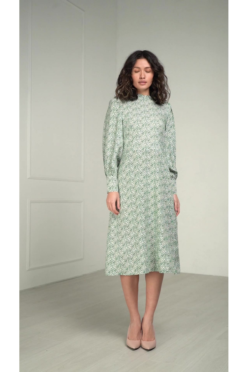 Платье 6222 Зеленый