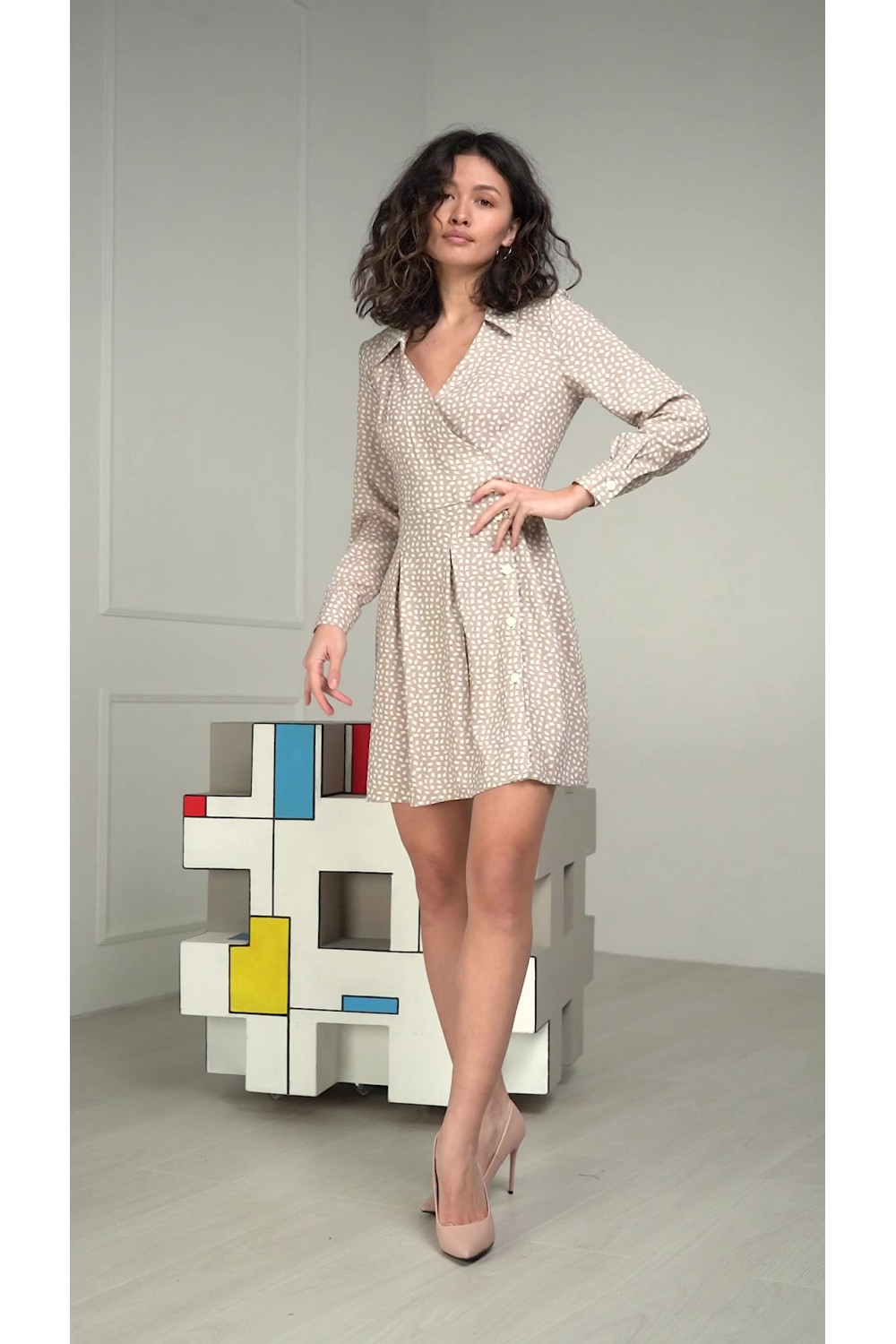 Платье 6415 Бежевый