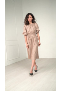 Платье 6422 Бежевый