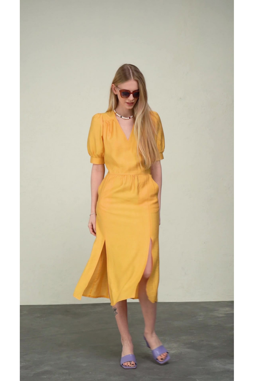 Платье 6426 Желтый