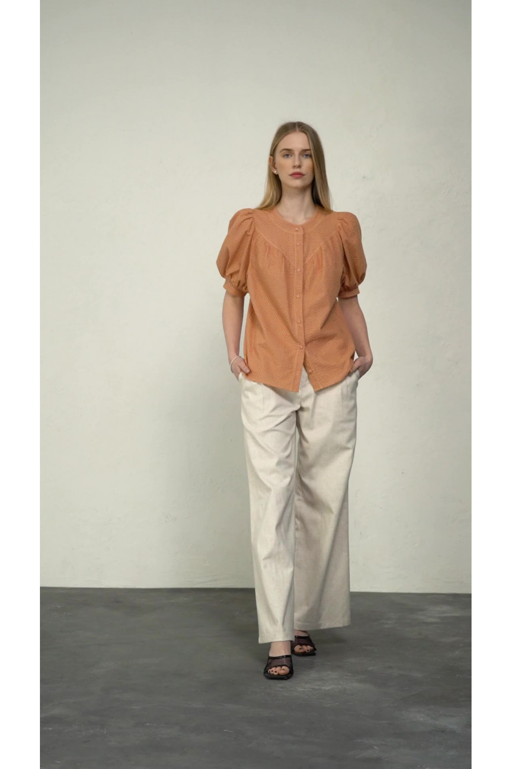 Блуза 6431 Персиковый