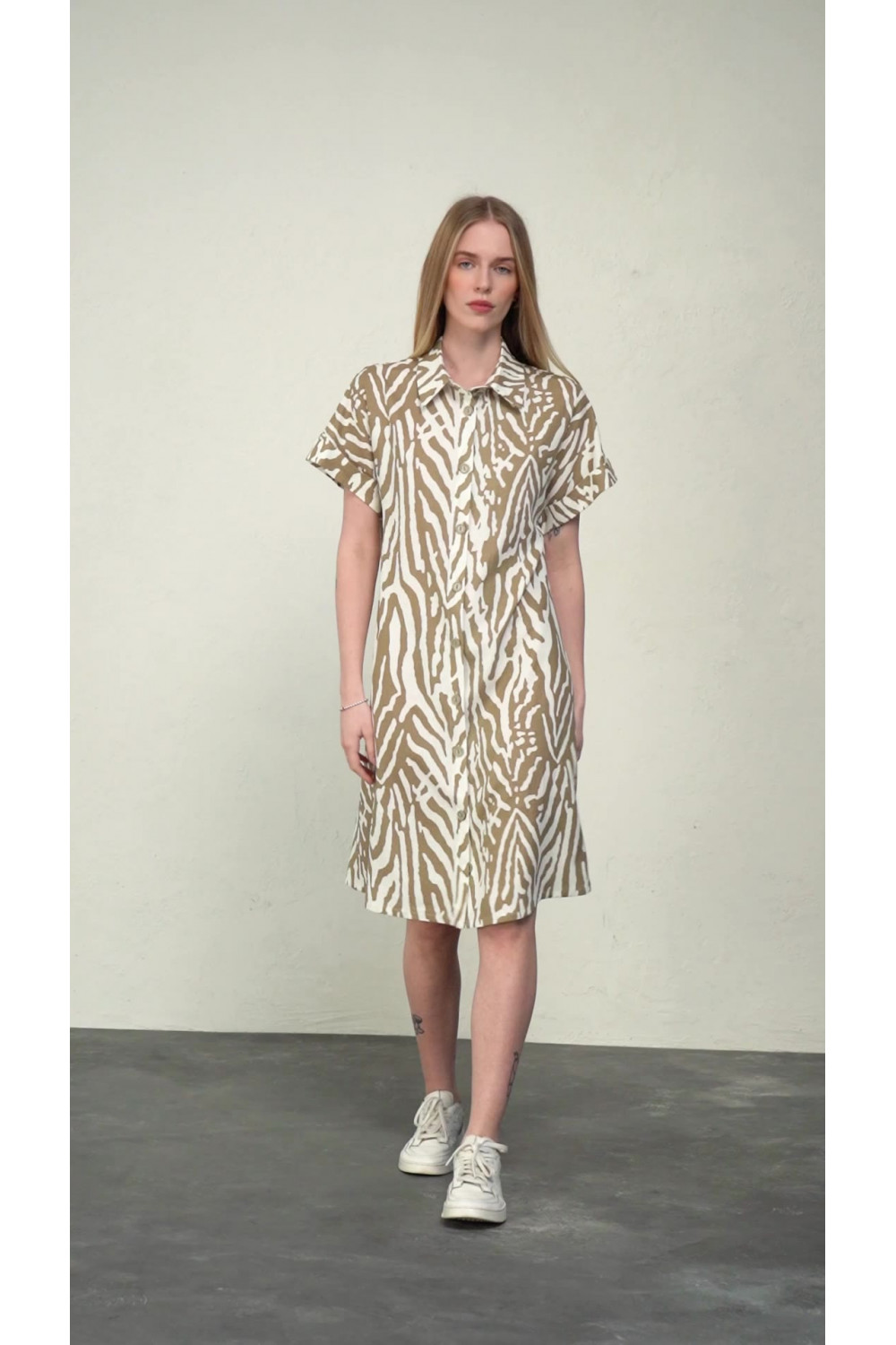 Платье 6433 Бежевый