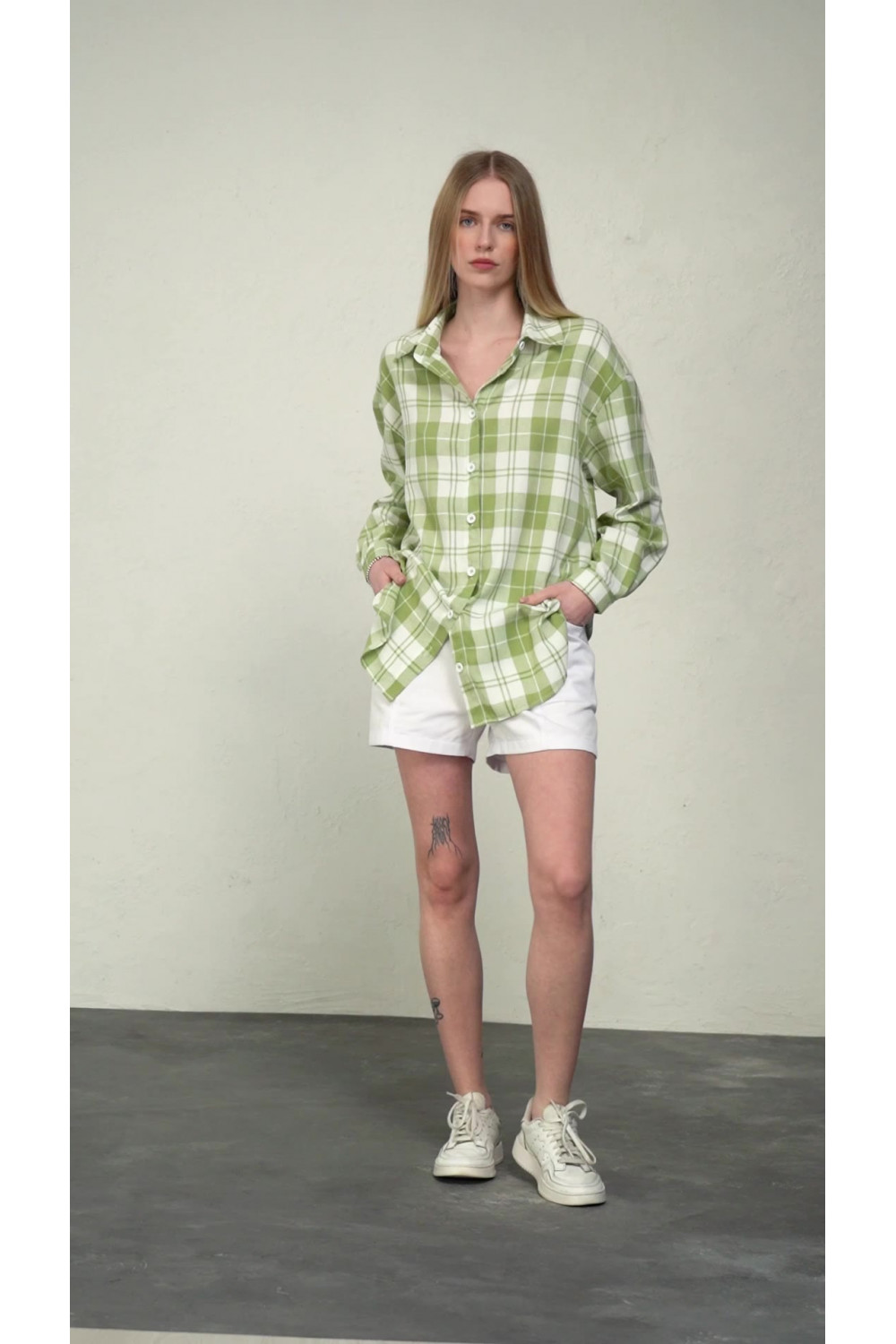 Рубашка 6440 Оливковый