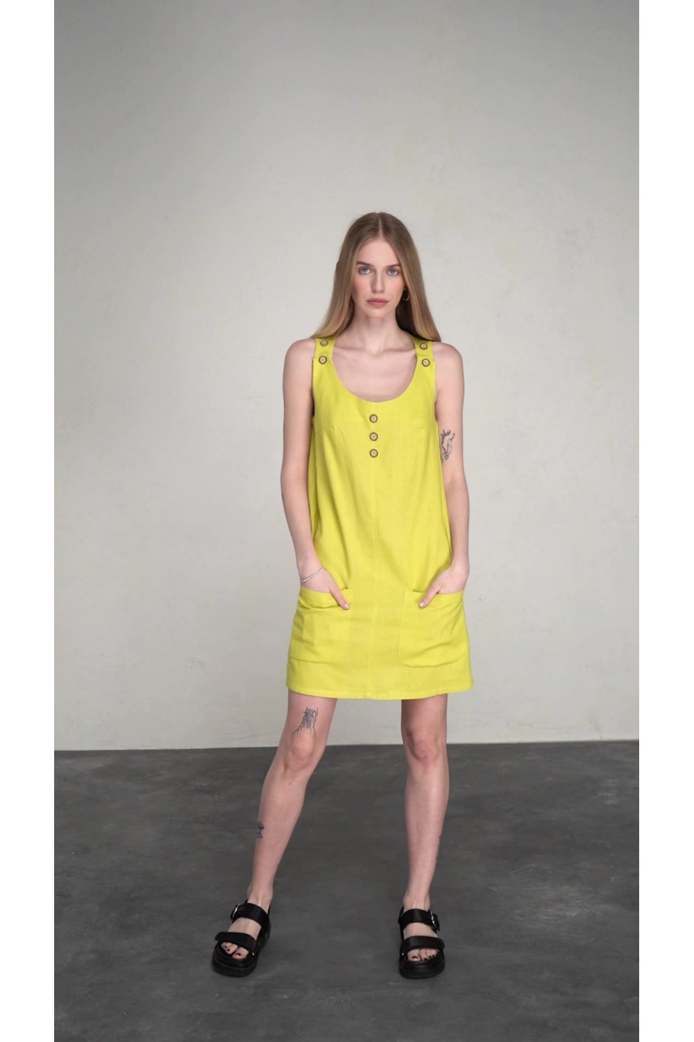 Платье 6430 Желтый