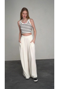 Брюки 6446 Молочный