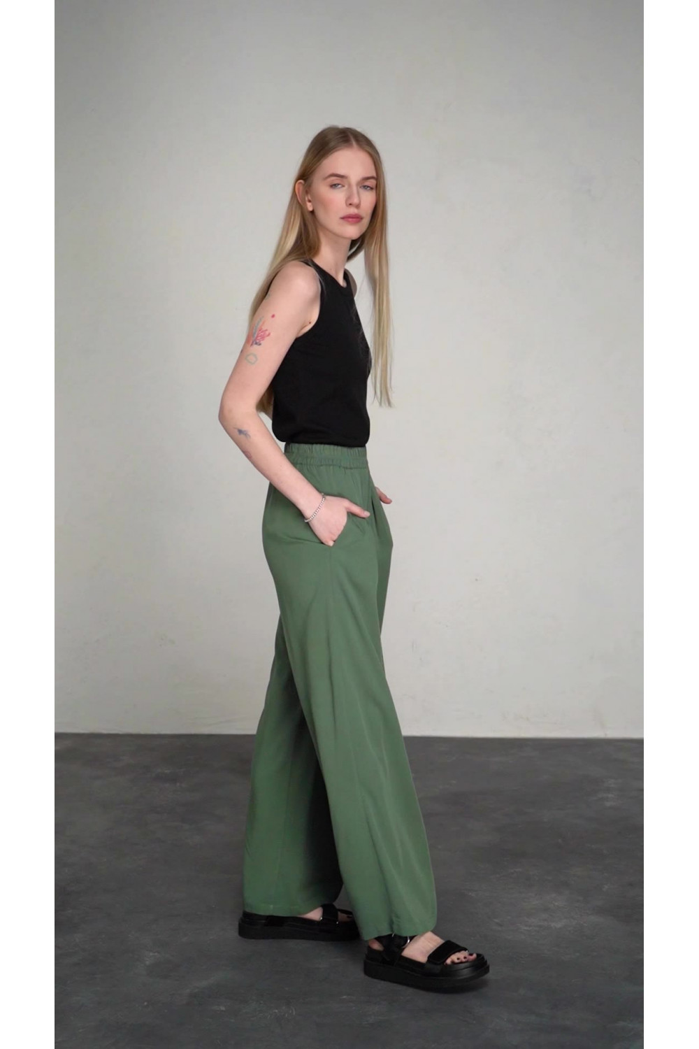 Брюки 6446 Зеленый