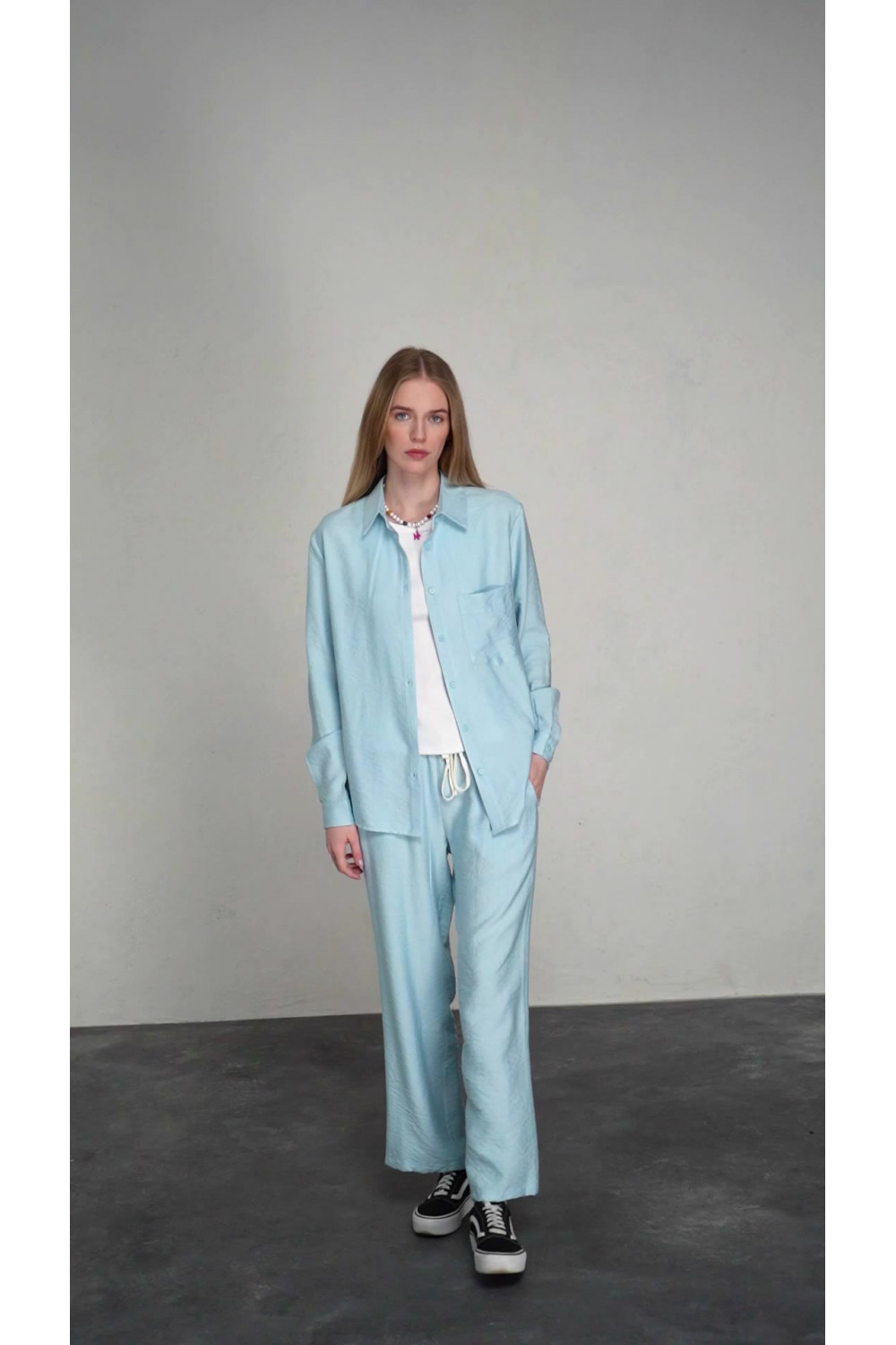 Рубашка 6452 Голубой