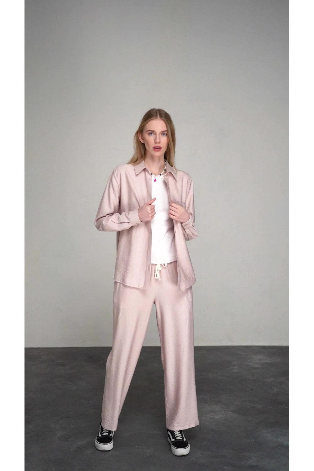 Рубашка 6452 Пудра