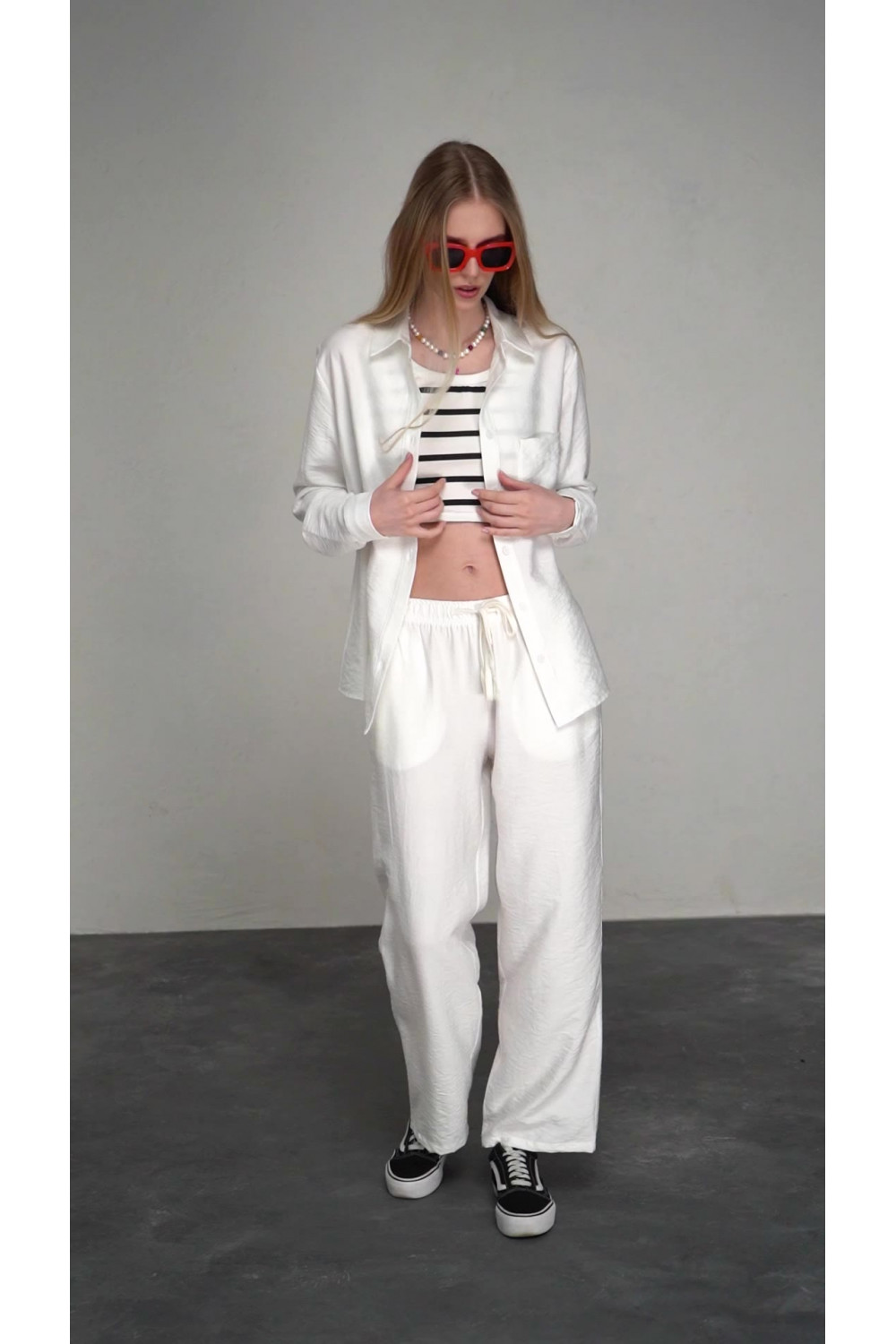 Брюки 6453 Молочный