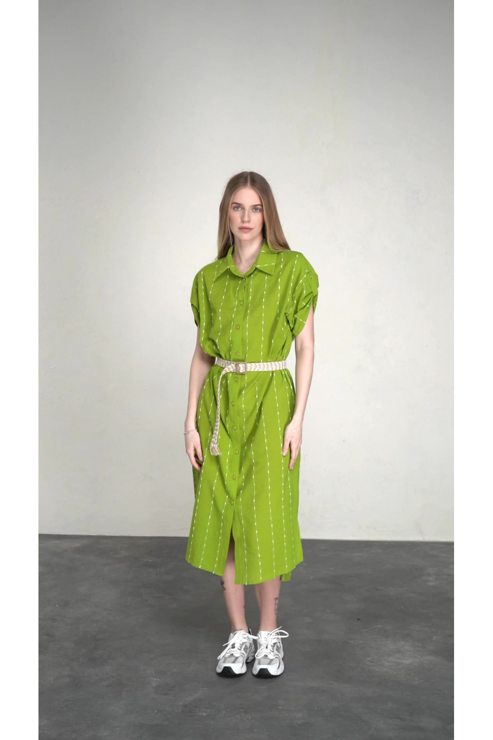 Платье 6455 Оливковый