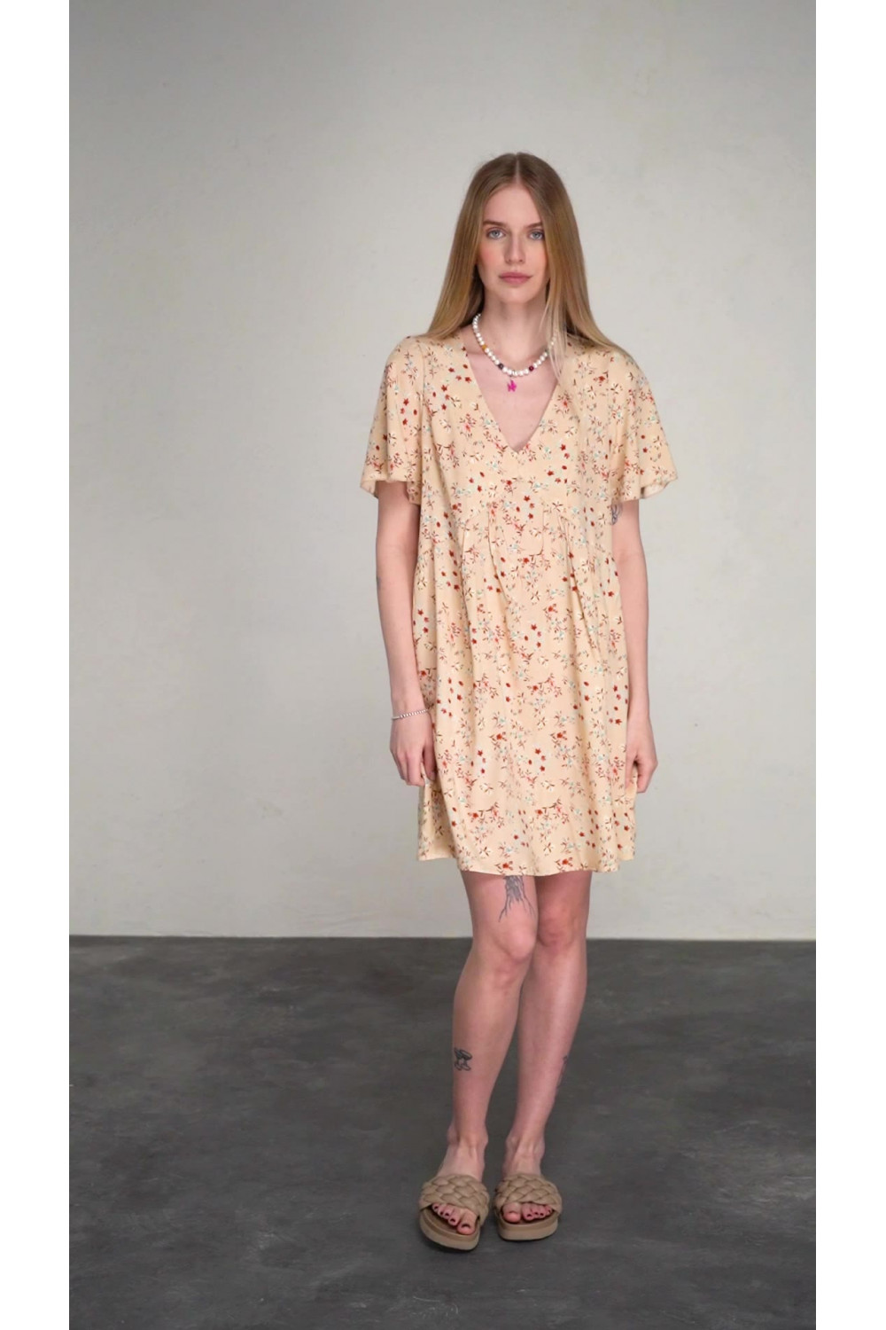 Платье 6464 Бежевый