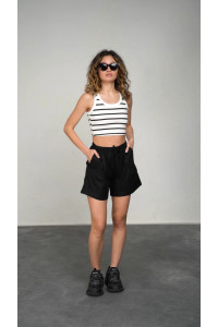 Кроп топ 6456 Черный