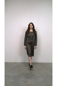 Платье 6513 Черный-золото