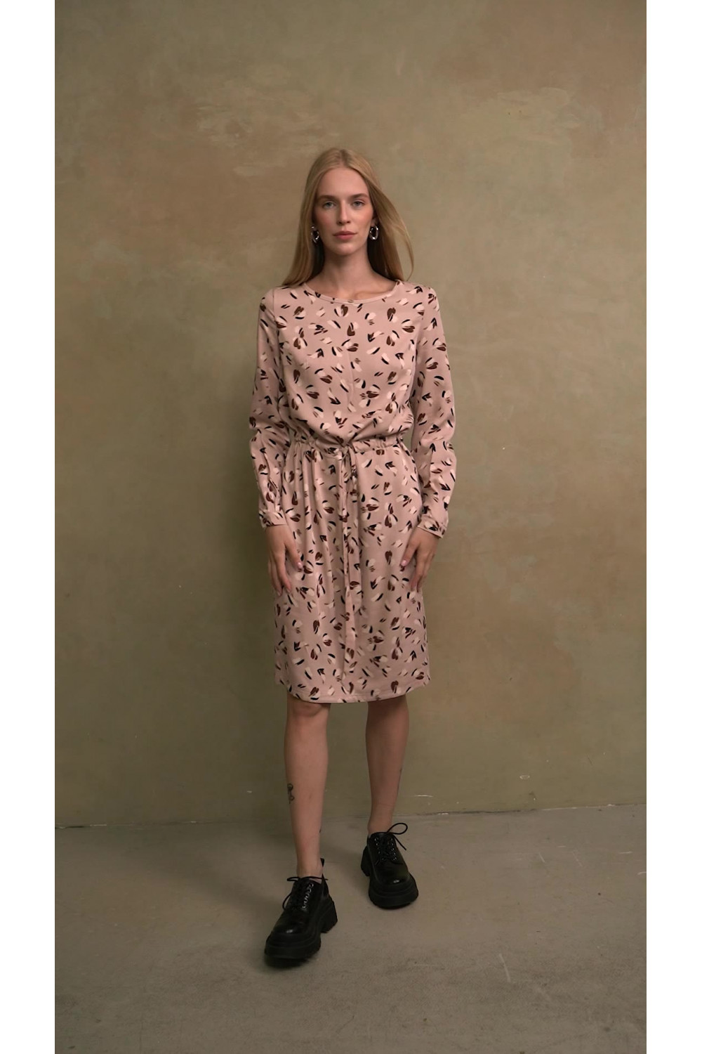 Платье 6527 Бежевый