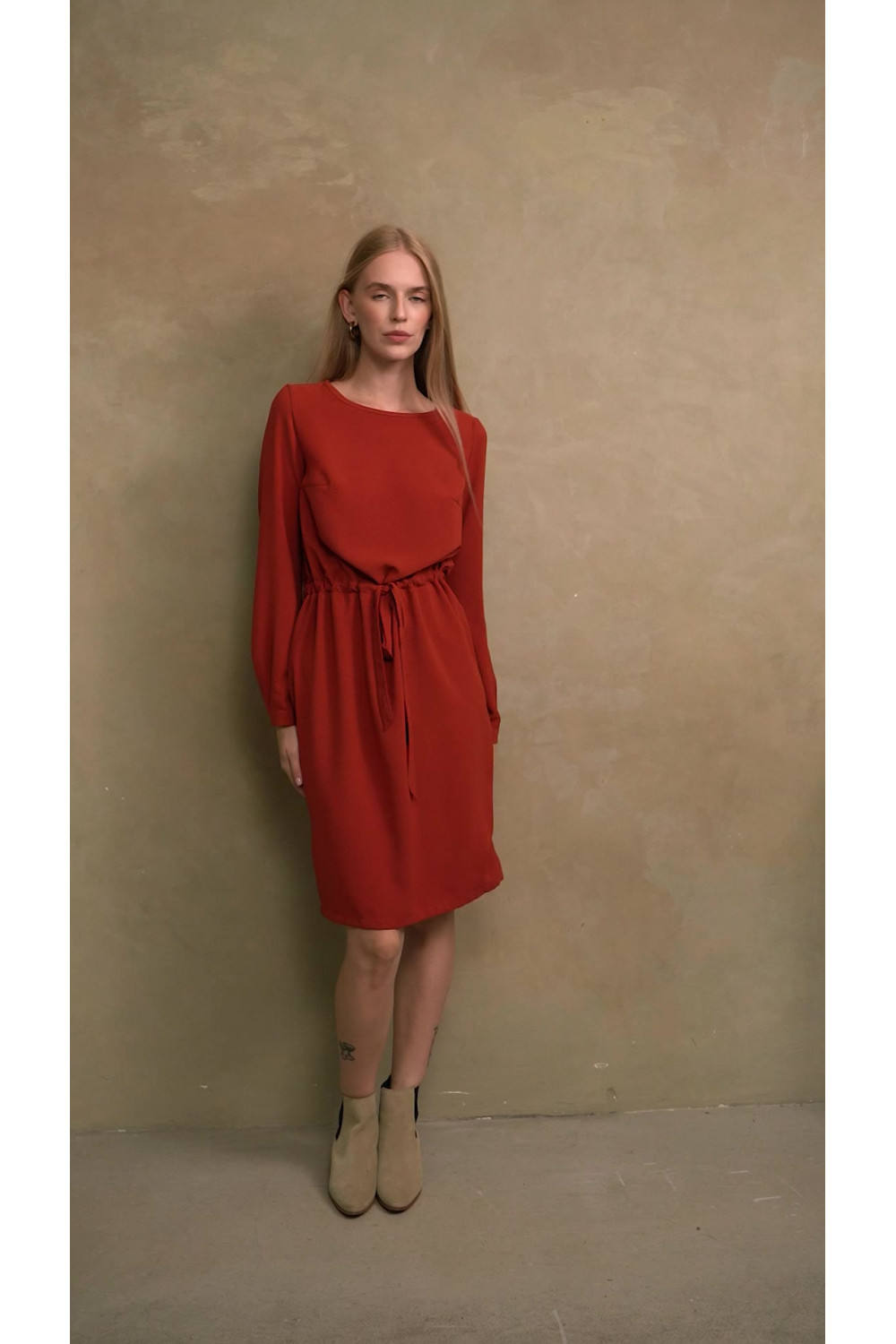 Платье 6529 Кирпичный