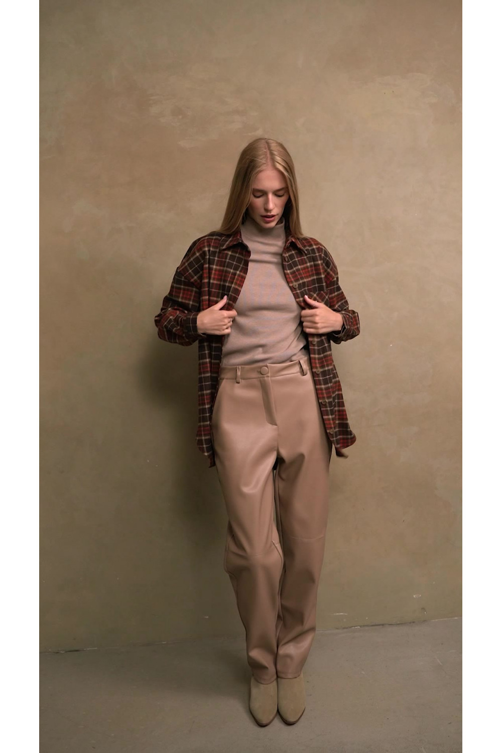 Брюки 6537 Бежевый