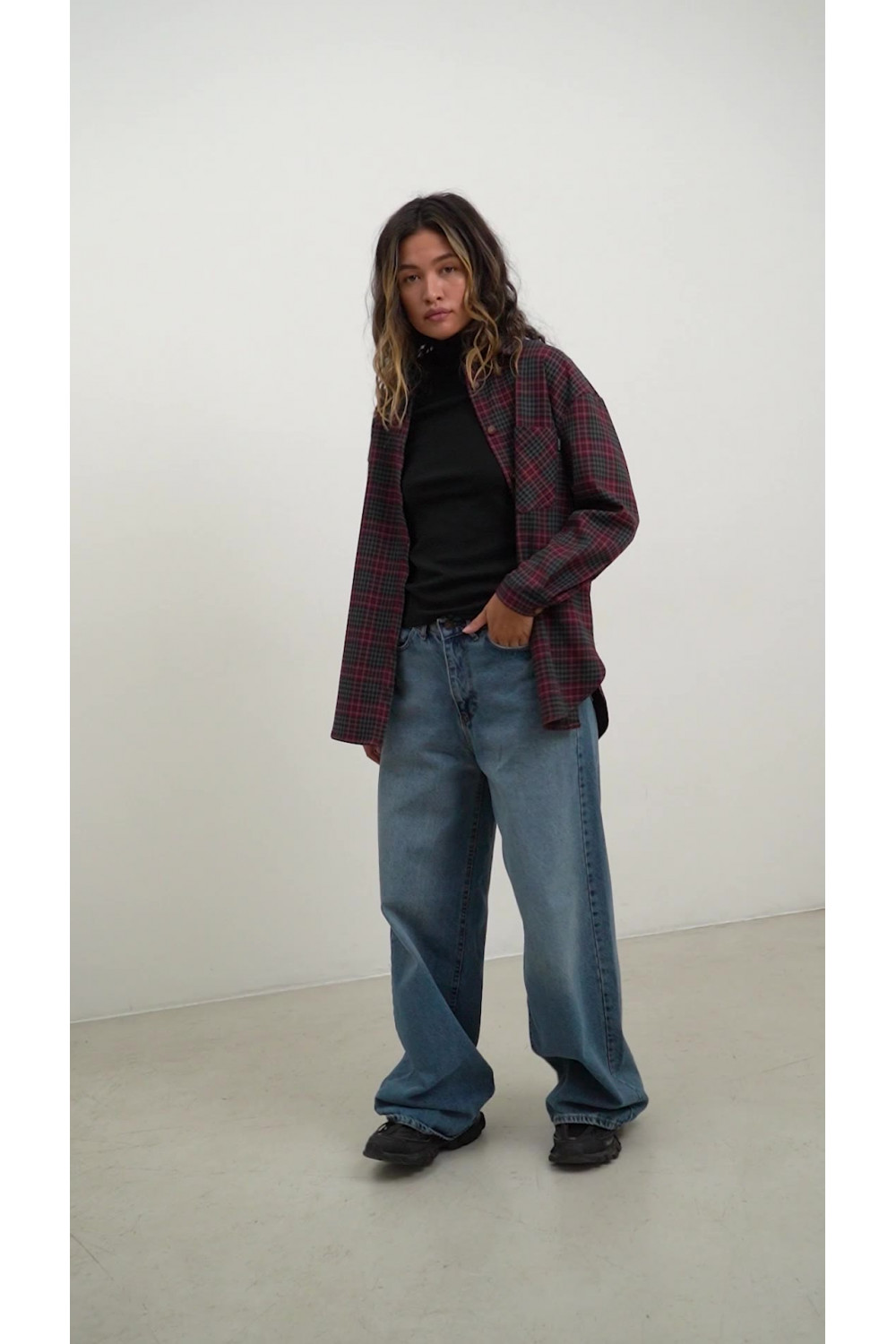 Рубашка 6521 Бордовый