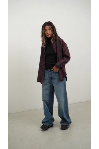 Рубашка 6521 Бордовый