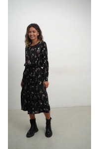 Платье 6526 Черный-лиловый