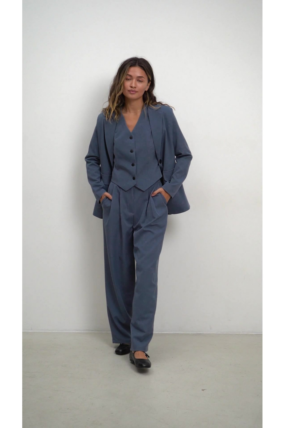 Брюки 6564 Серо-голубой