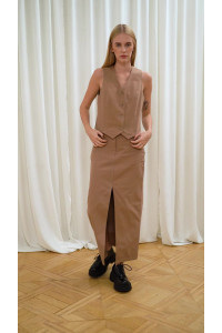 Юбка 6503 Бежевый