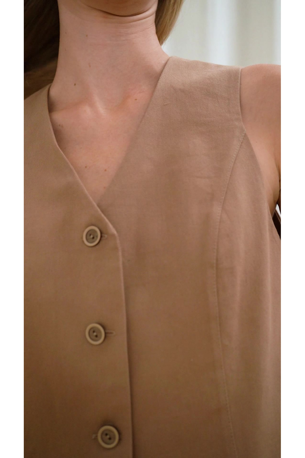 Жилет 6515 Бежевый