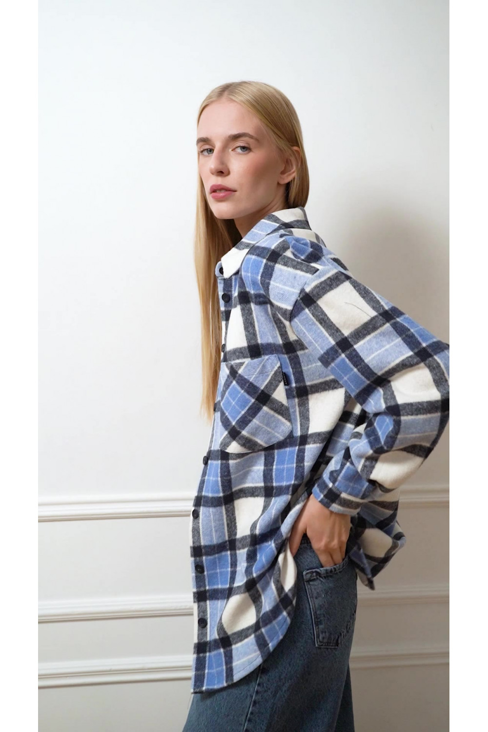 Рубашка 6572 Голубой