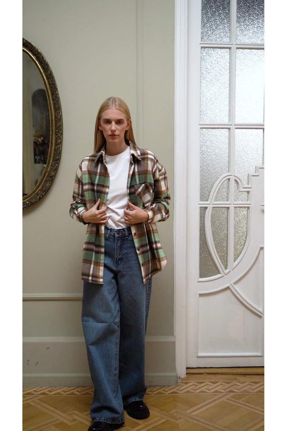 Рубашка 6572 Зеленый