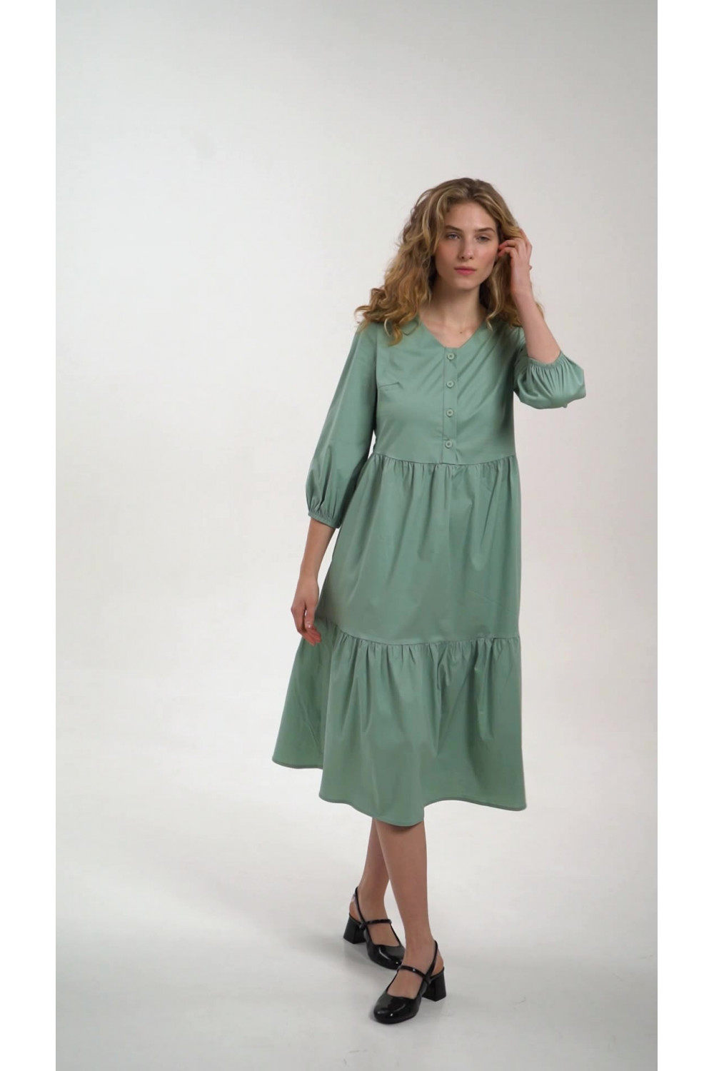 Платье 6600 Шалфей