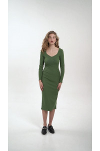 Платье 6601 Оливковый