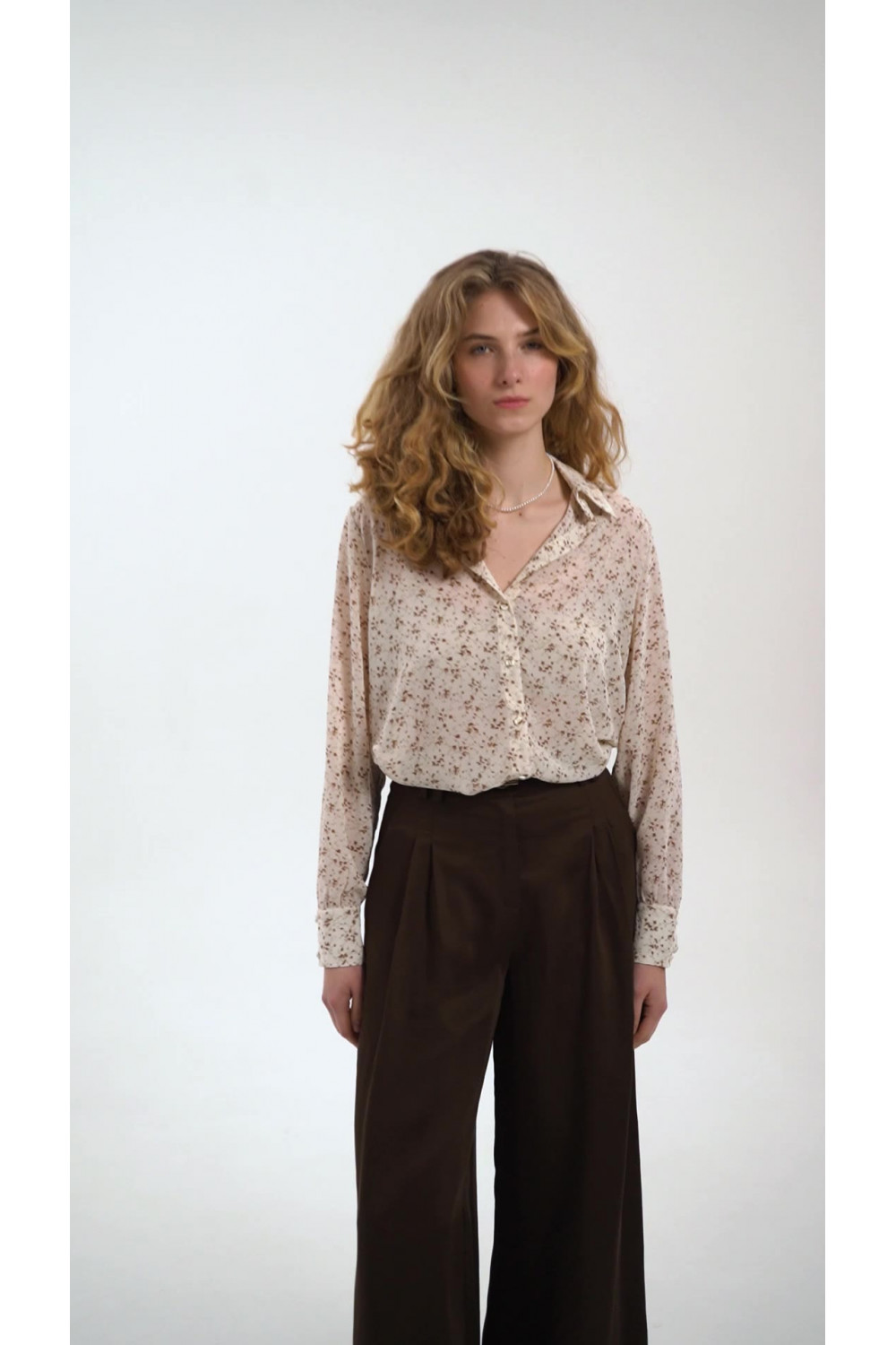 Рубашка 6619 Слоновая кость