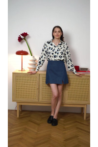 Юбка 6613 Синий