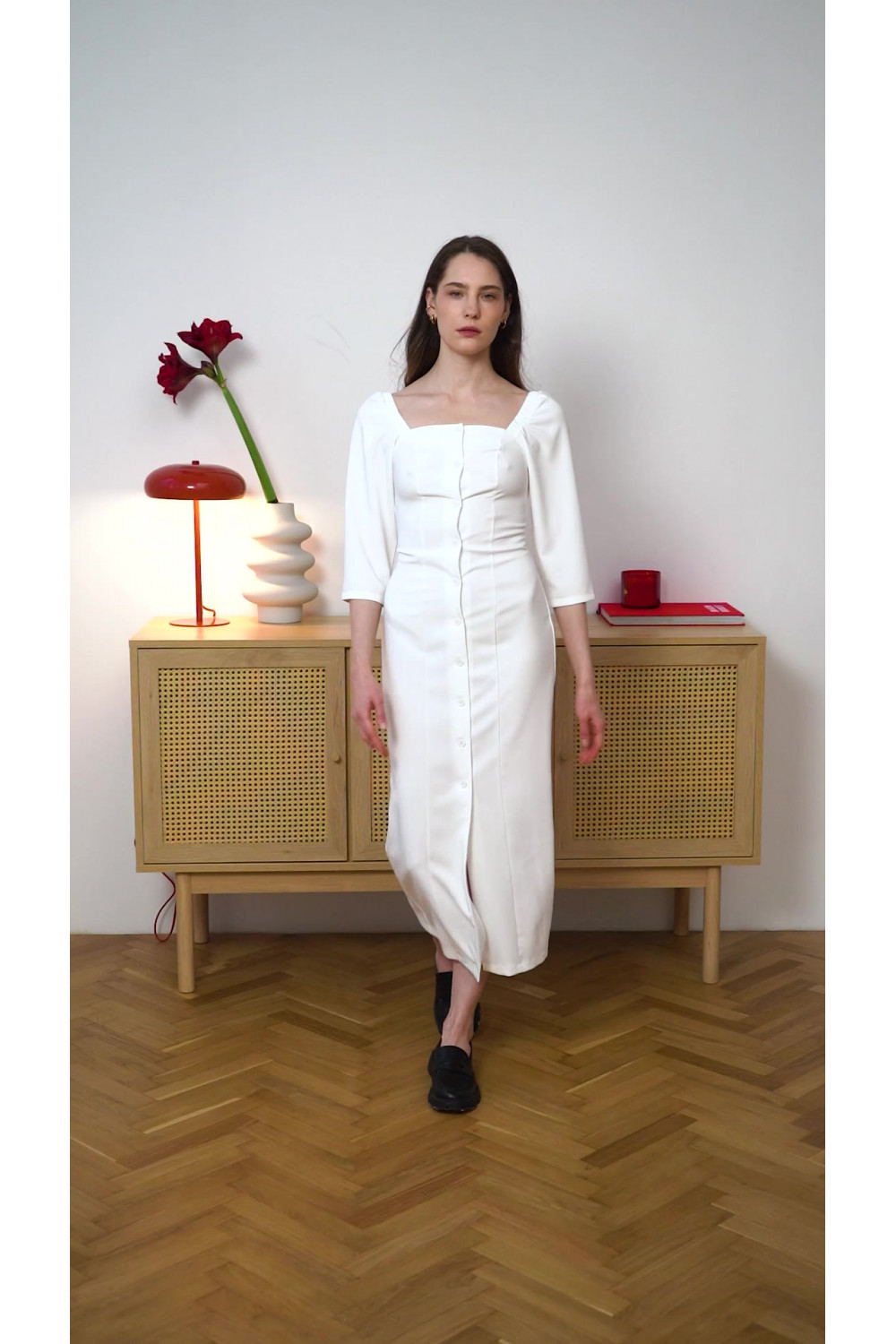 Платье 6627 Молочный