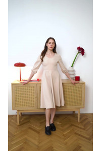 Платье 6636 Бежевый