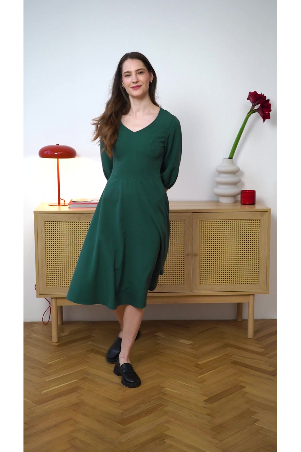 Платье 6636 Зеленый