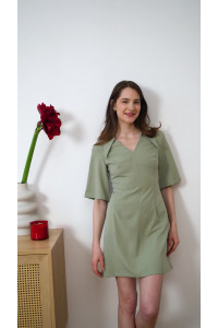 Платье 6637 Оливковый