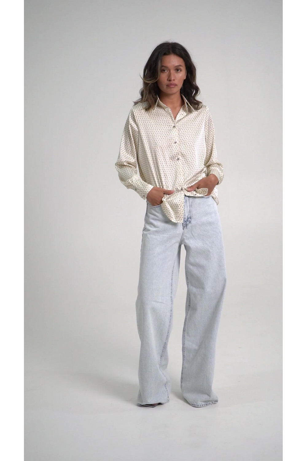 Блуза 6591 Кремовый