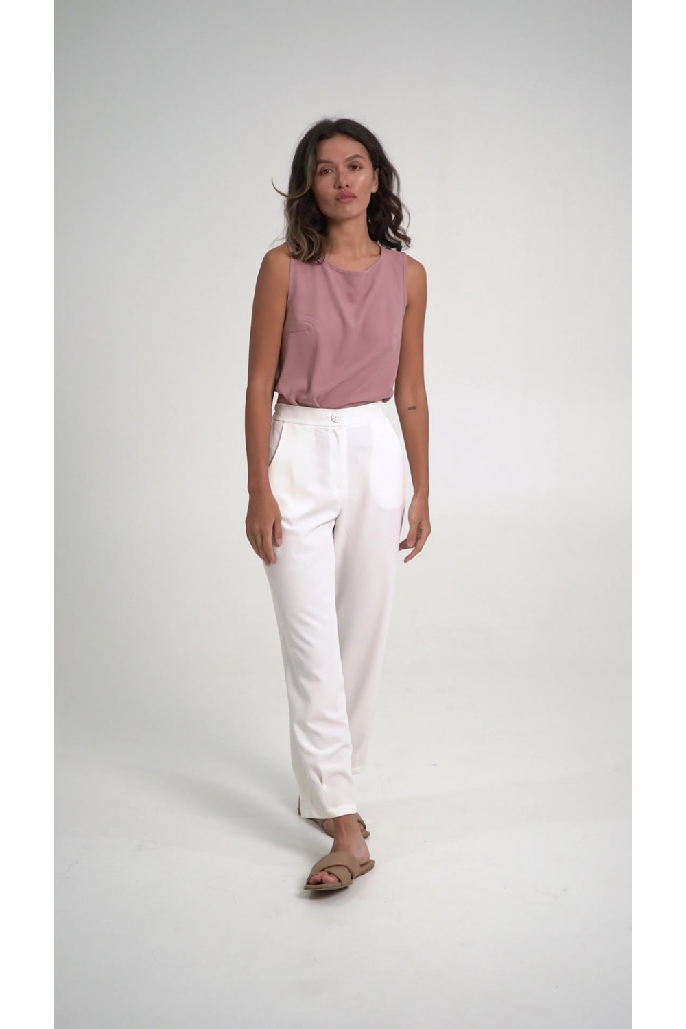 Брюки 6646 Молочный