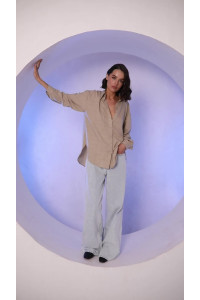 Рубашка 6612 Бежевый