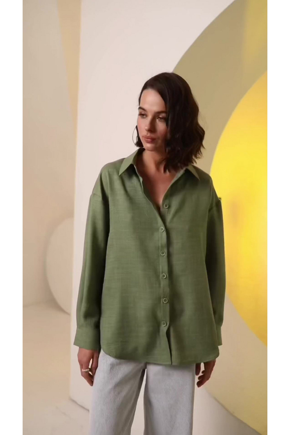 Рубашка 6612 Хаки