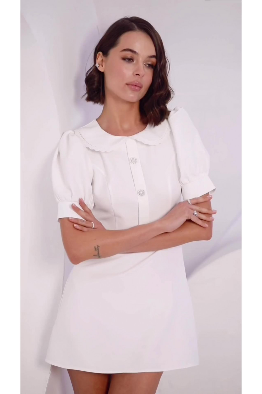 Платье 6674 Молочный