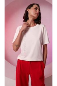 Футболка 6677 Молочный