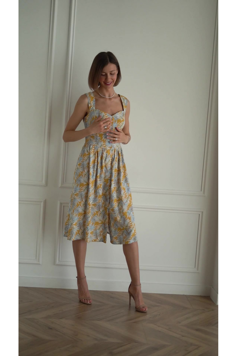 Платье 6673 Желтый