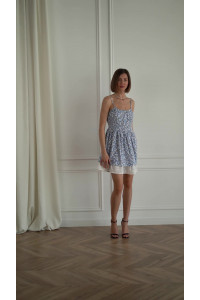 Платье 6676 Голубой